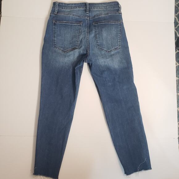 STS Blue Size 27 Women's Jeans Alicia High Rise Cropped Raw Hem Button Fly - Picture 4 of 12